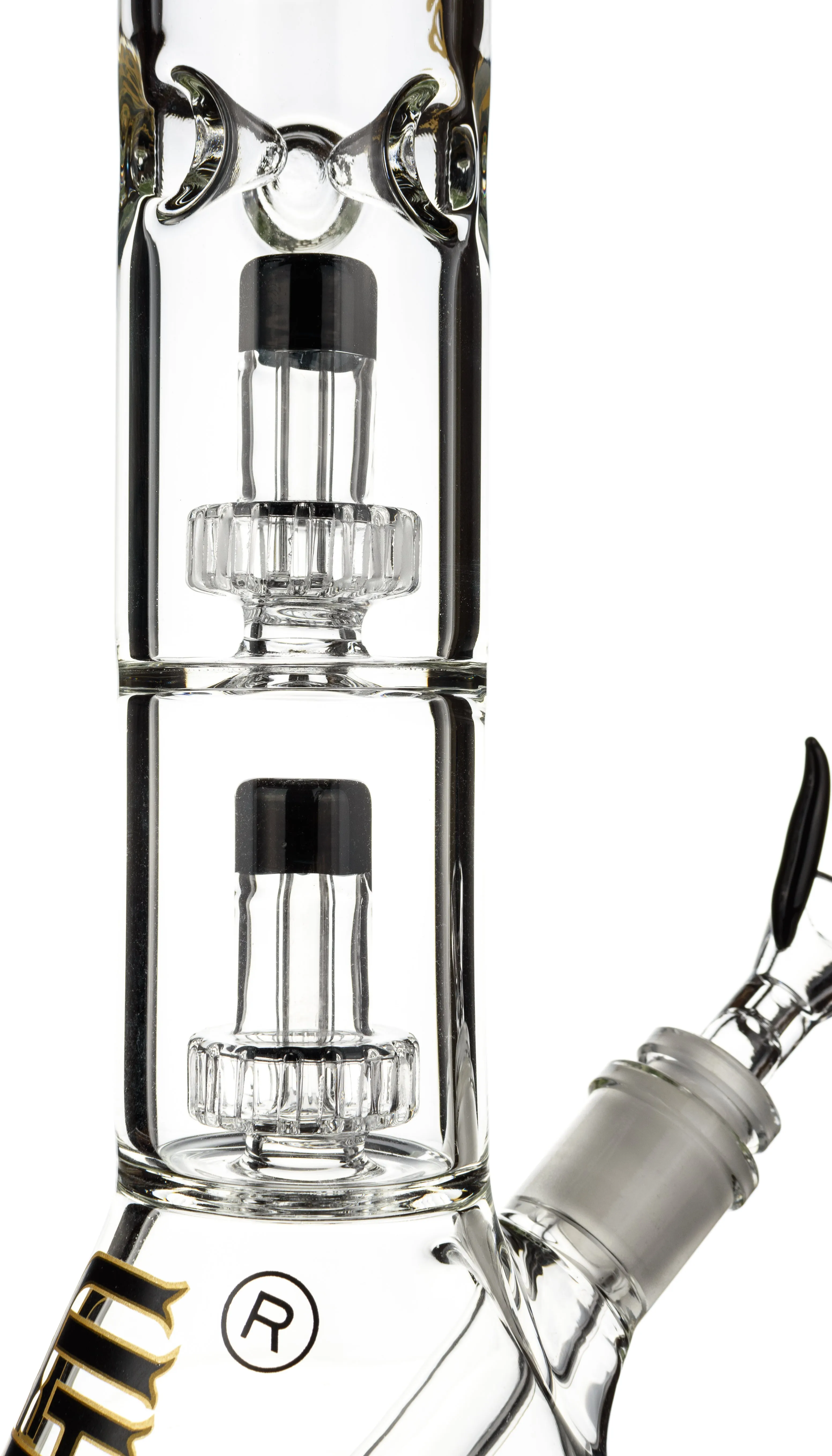 14 Beaker Bong w/ Double Showerhead Perc, by Crystal Glass