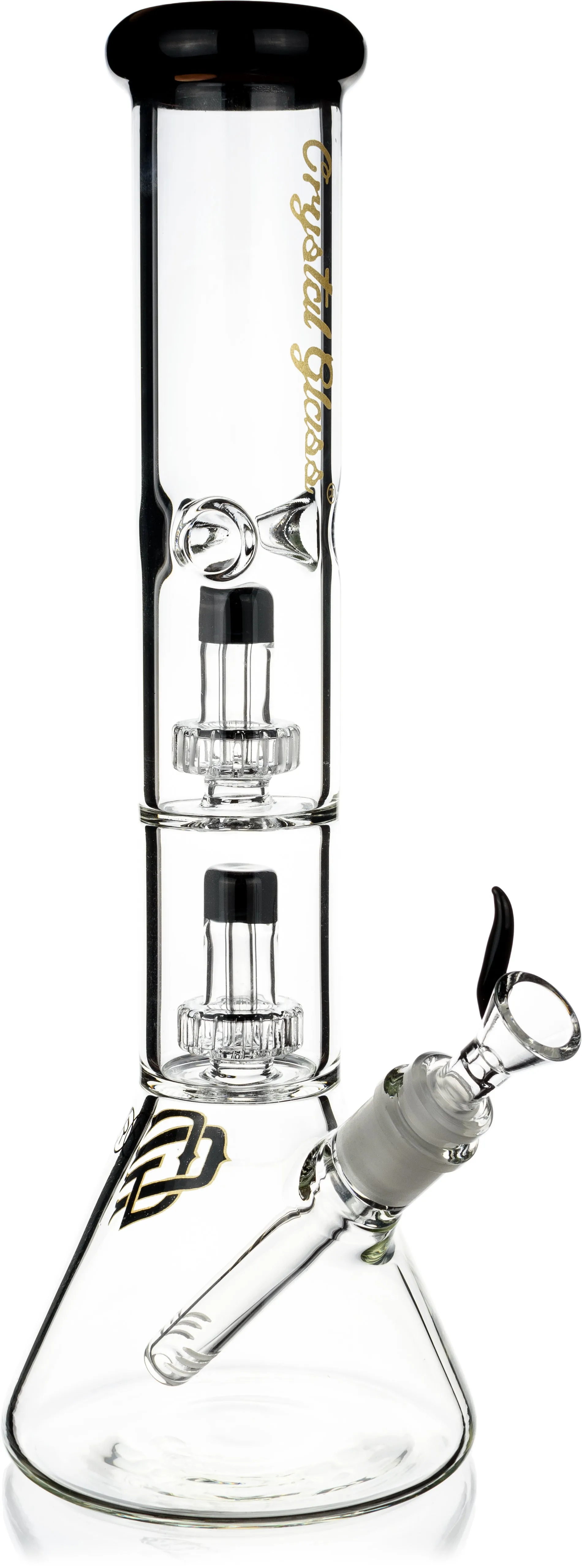 14 Beaker Bong w/ Double Showerhead Perc, by Crystal Glass