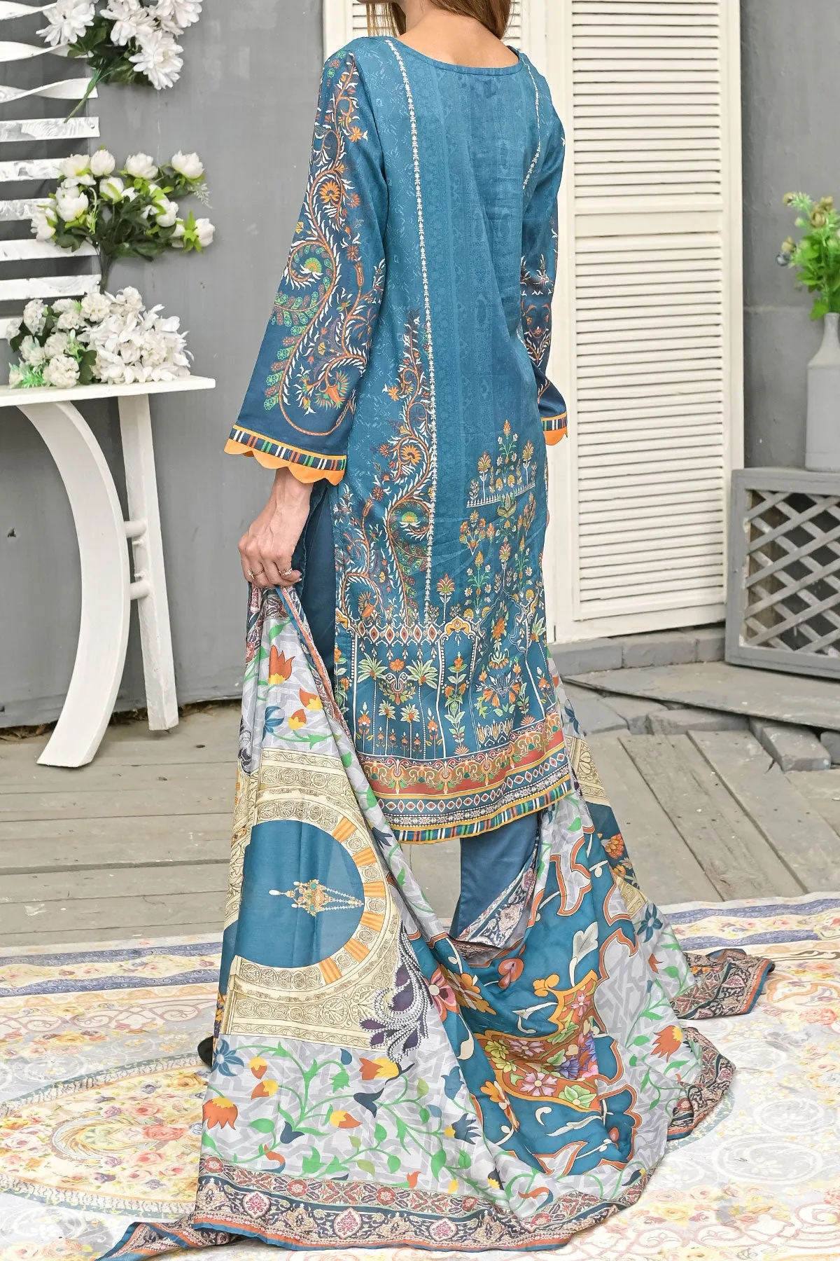 3 PIECE DIGITAL PRINT LAWN| DPC-244