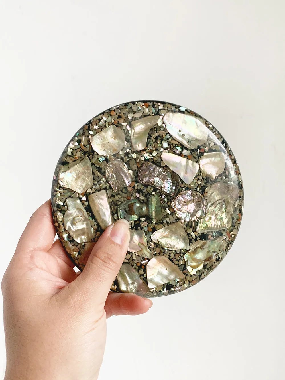 Abalone Shell Resin Trivet Coaster