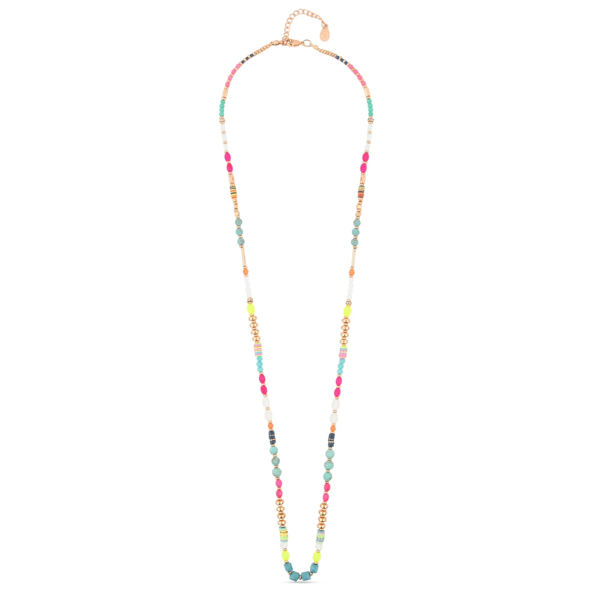 Accessorize London Women's Bright Long Beaded Necklace