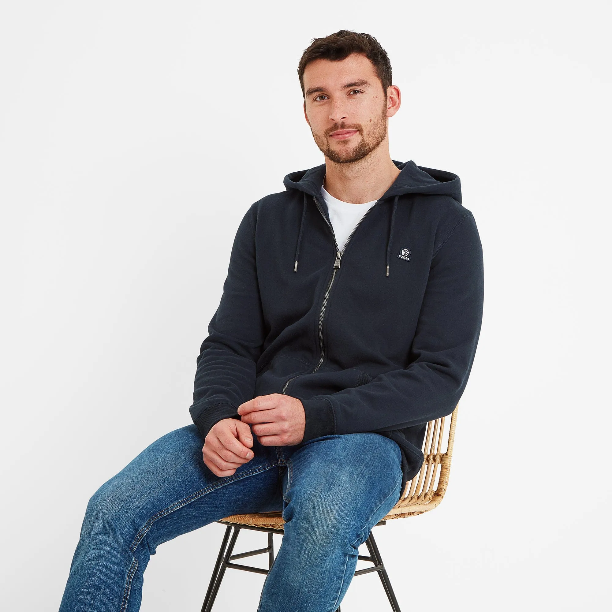 Alden Mens Hoody - Dark Indigo