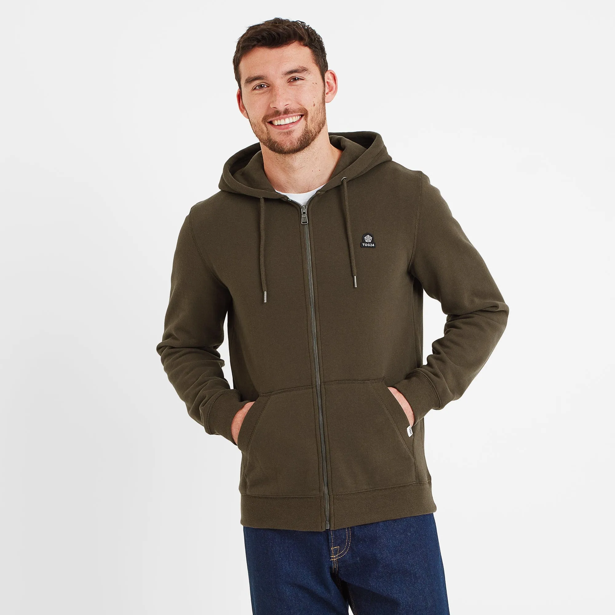 Alden Mens Hoody - Dark Khaki