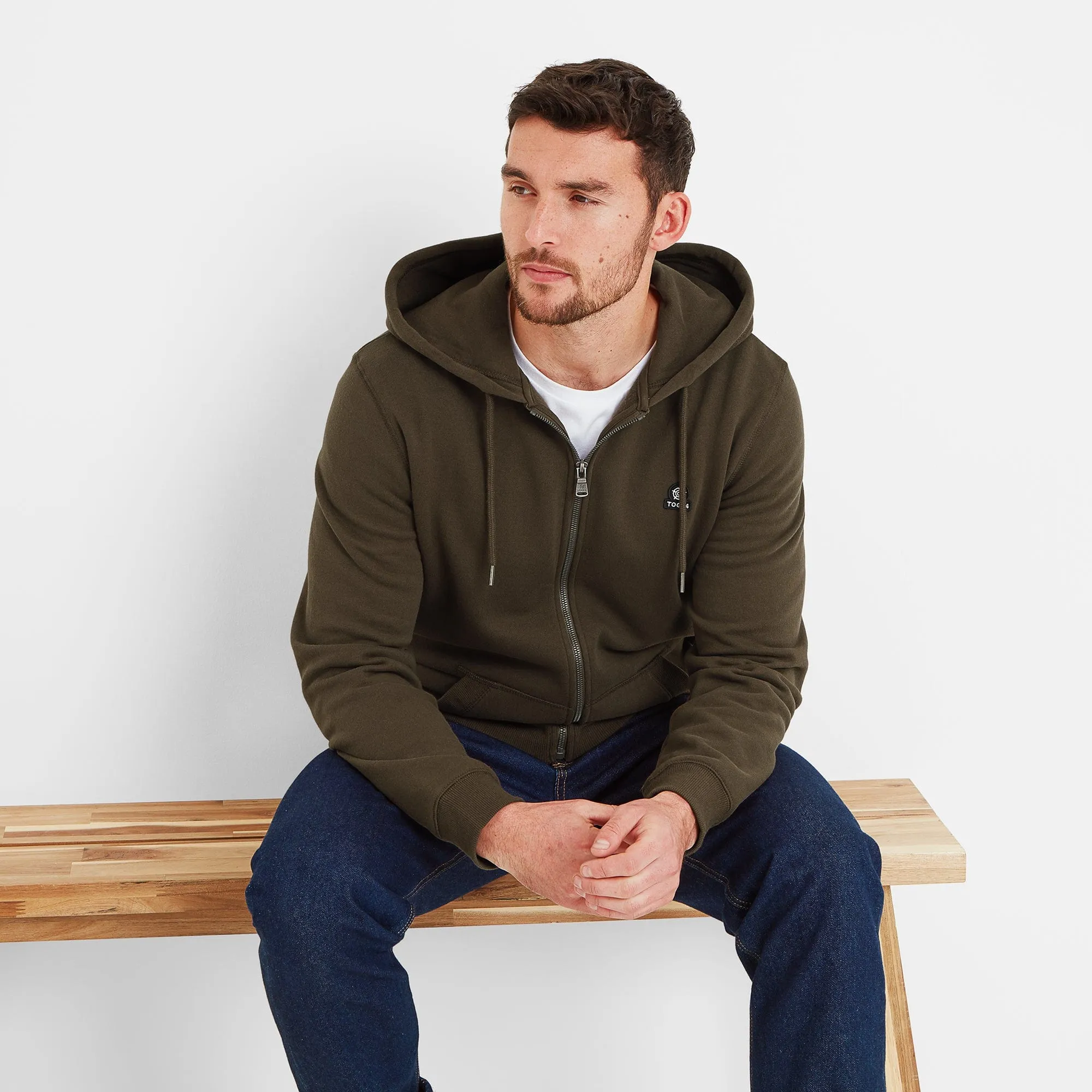 Alden Mens Hoody - Dark Khaki