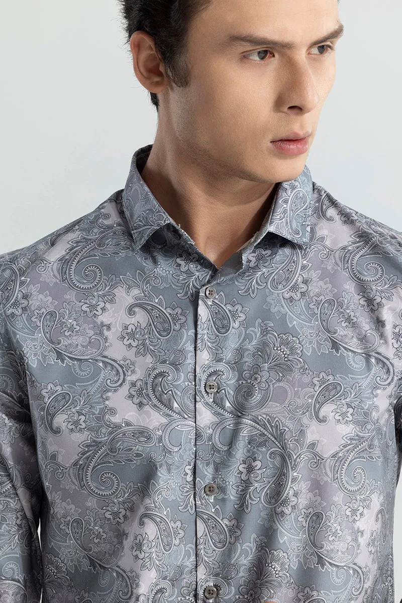 Antic Paisley Dark Grey Shirt