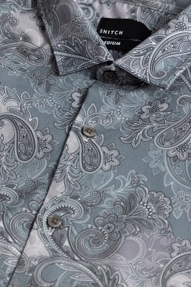 Antic Paisley Dark Grey Shirt