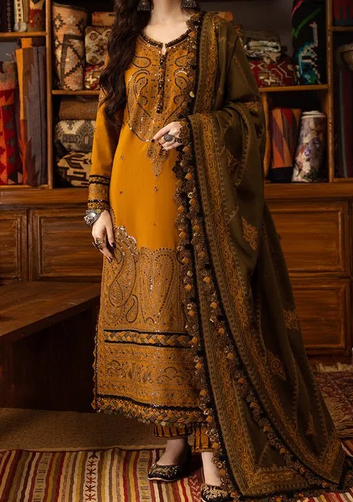 Asim Jofa Kashmiri Taanka Pakistani Raw Silk Dress