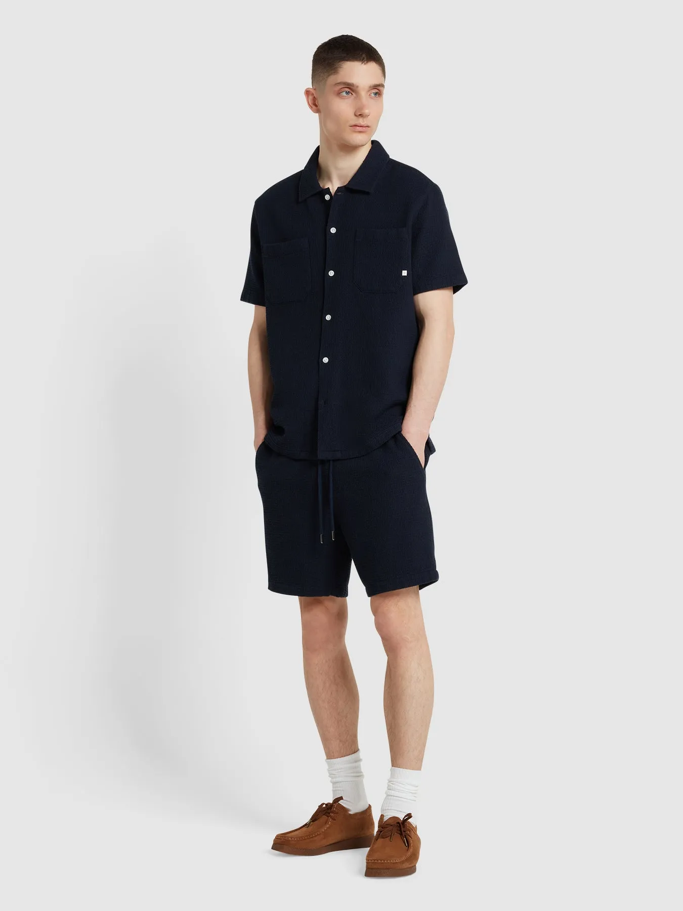 Astro Short Sleeve Shirt In True Navy