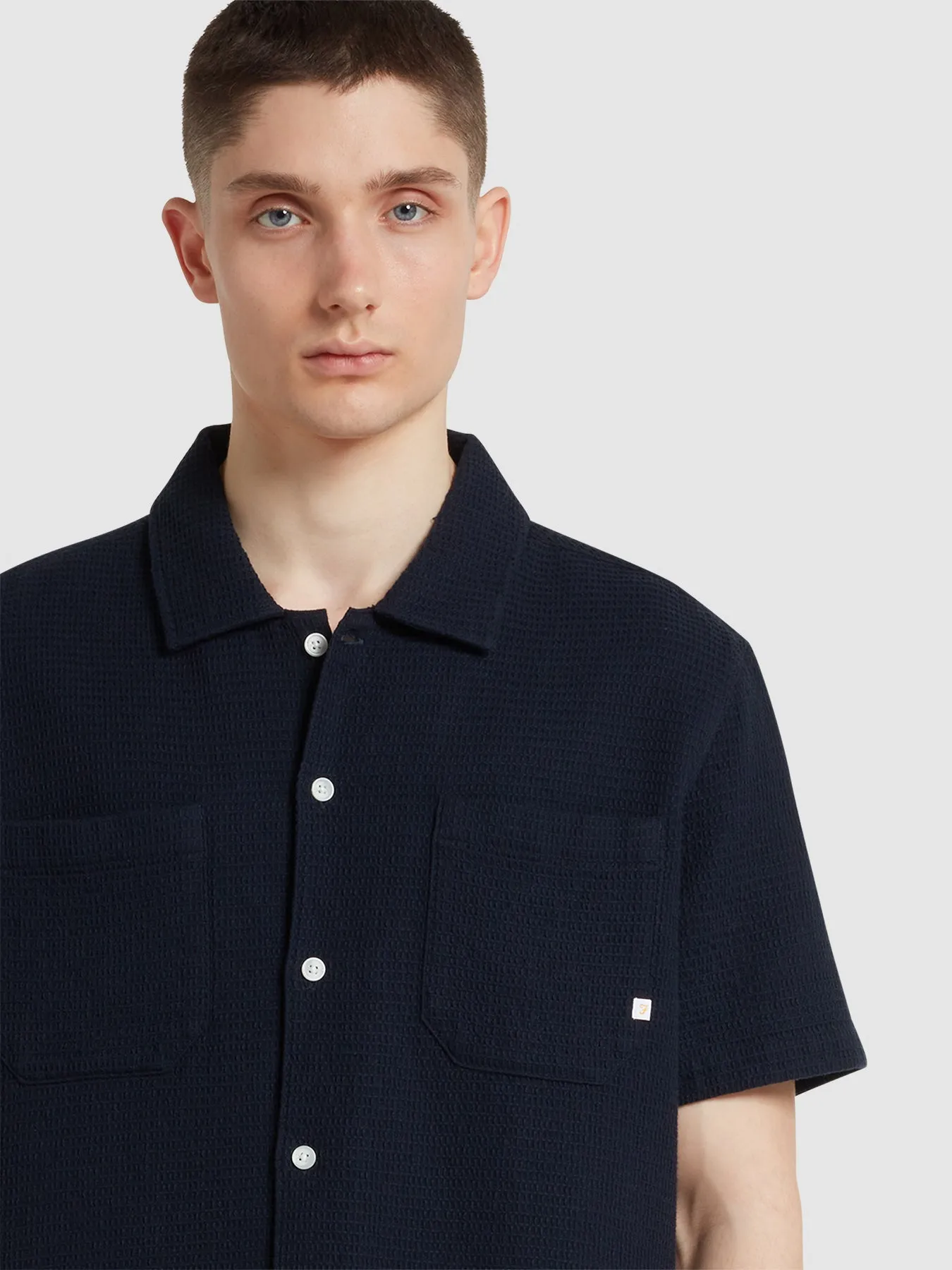 Astro Short Sleeve Shirt In True Navy