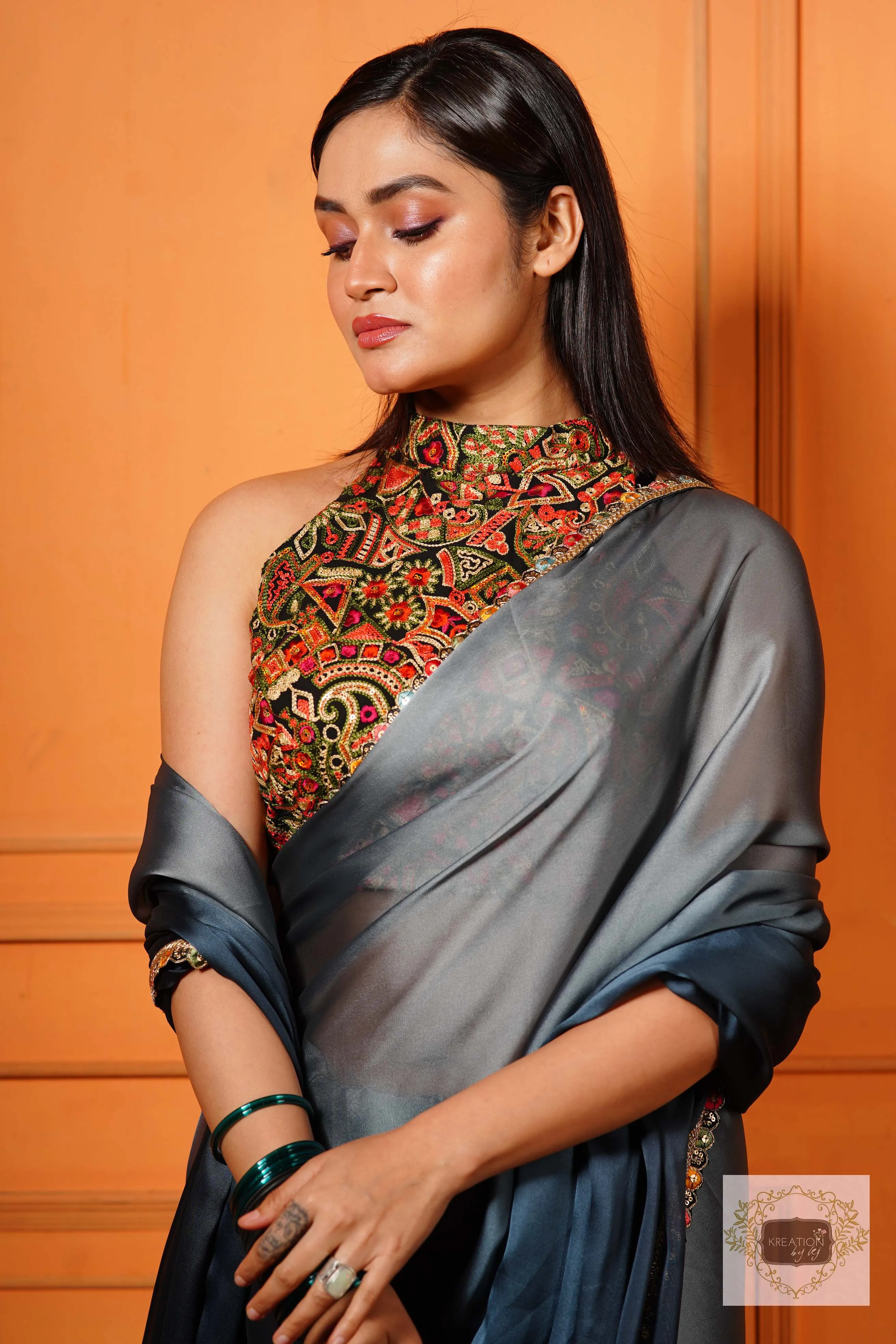 Black Satrangi Blouse