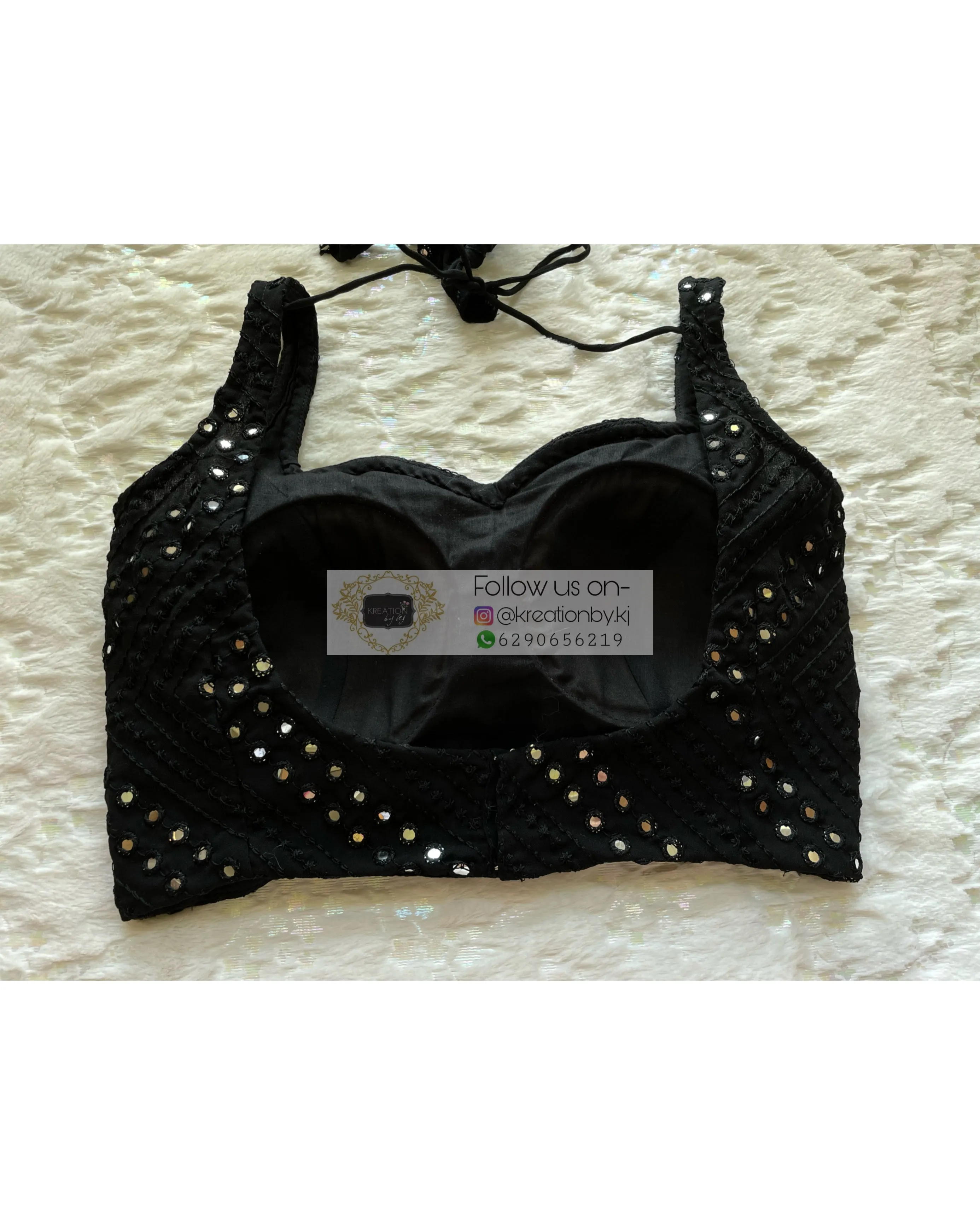 Black Sheesh Sleeveless Blouse