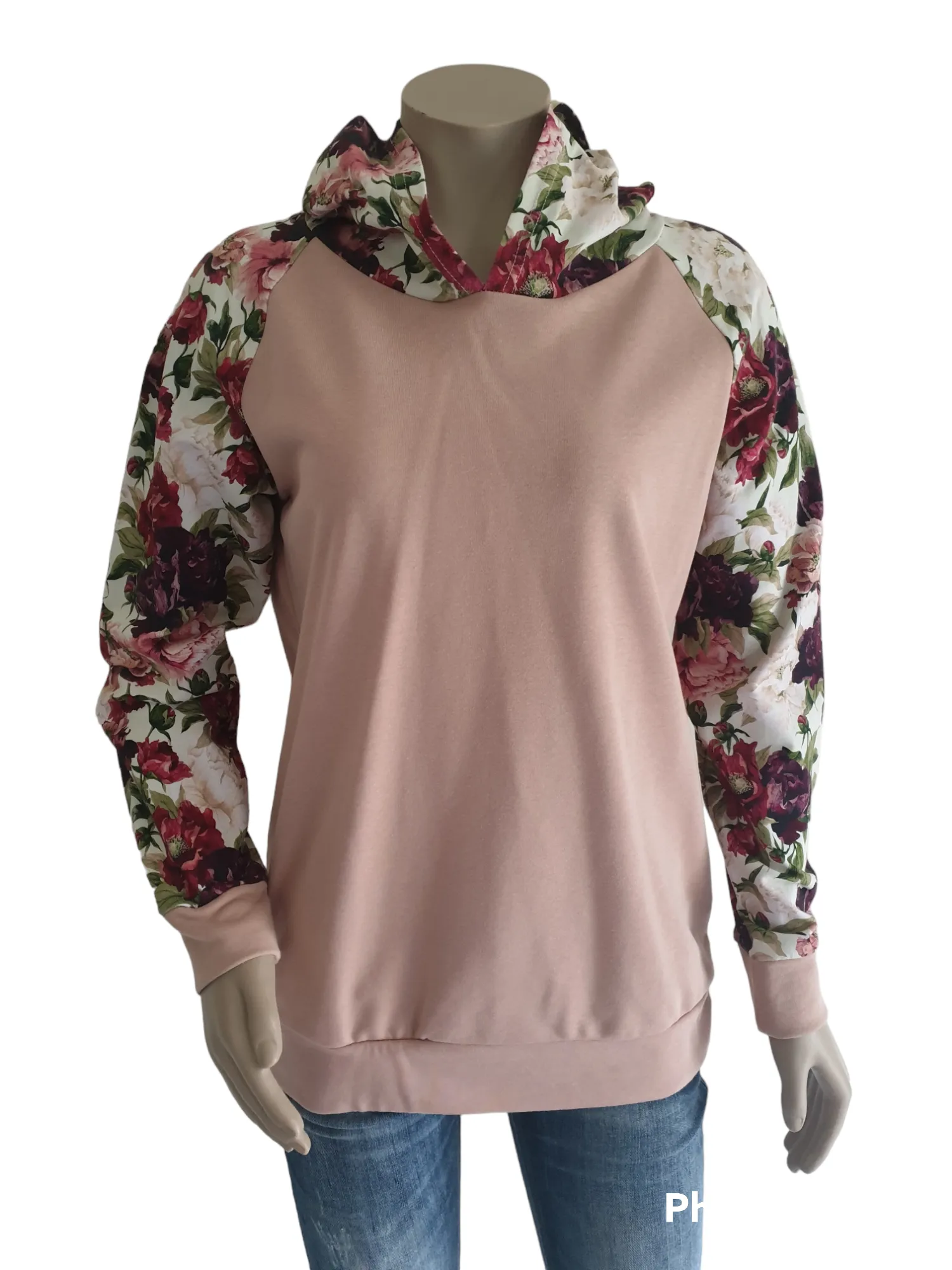 Blush Floral Hoody