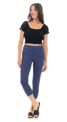 Capri Leggings - sapphire - org.cotton modal