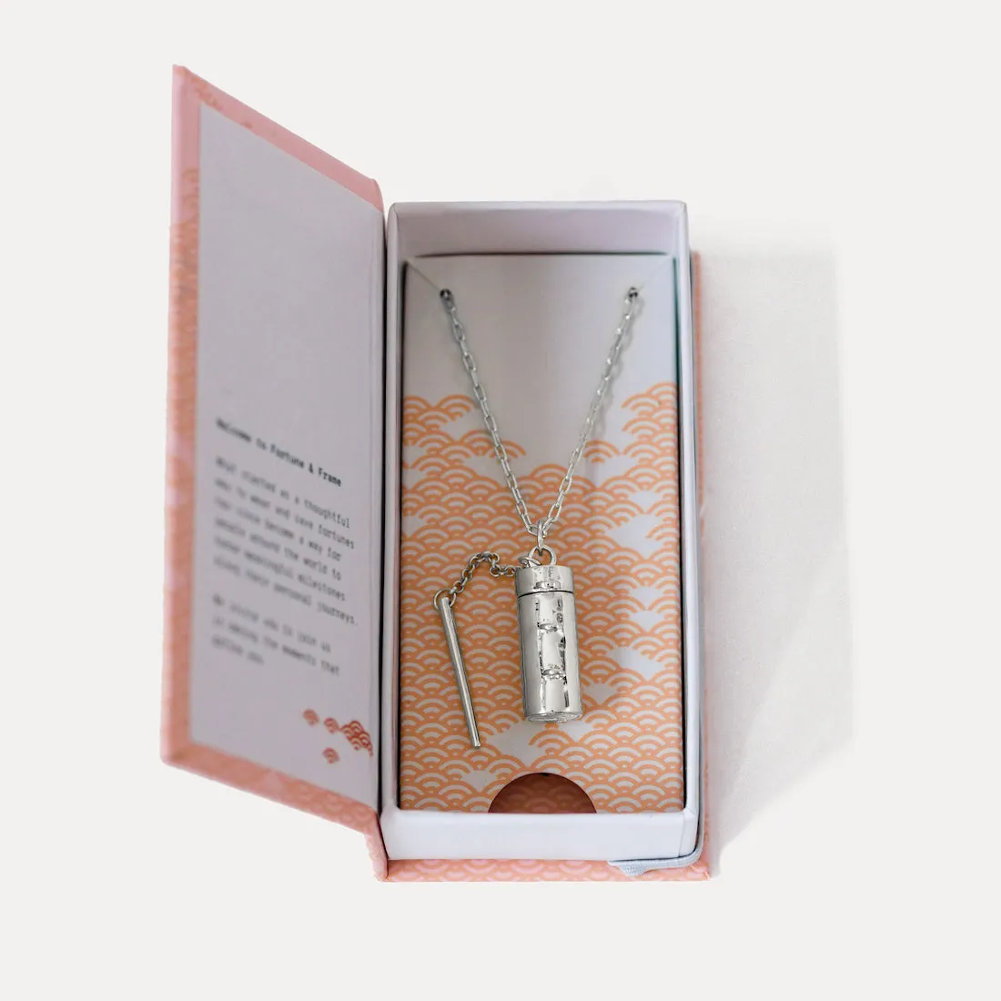 Capsule   Wand Locket - Silver