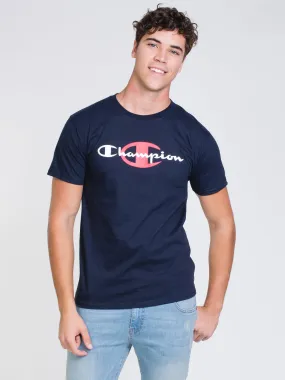 CHAMPION BEHIND SCRIPT SHORT SLEEVE T-SHIRT  - CLEARANCE