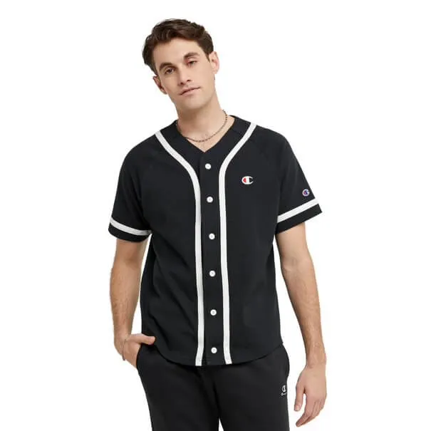 Champion Braided Baseball Jersey Black