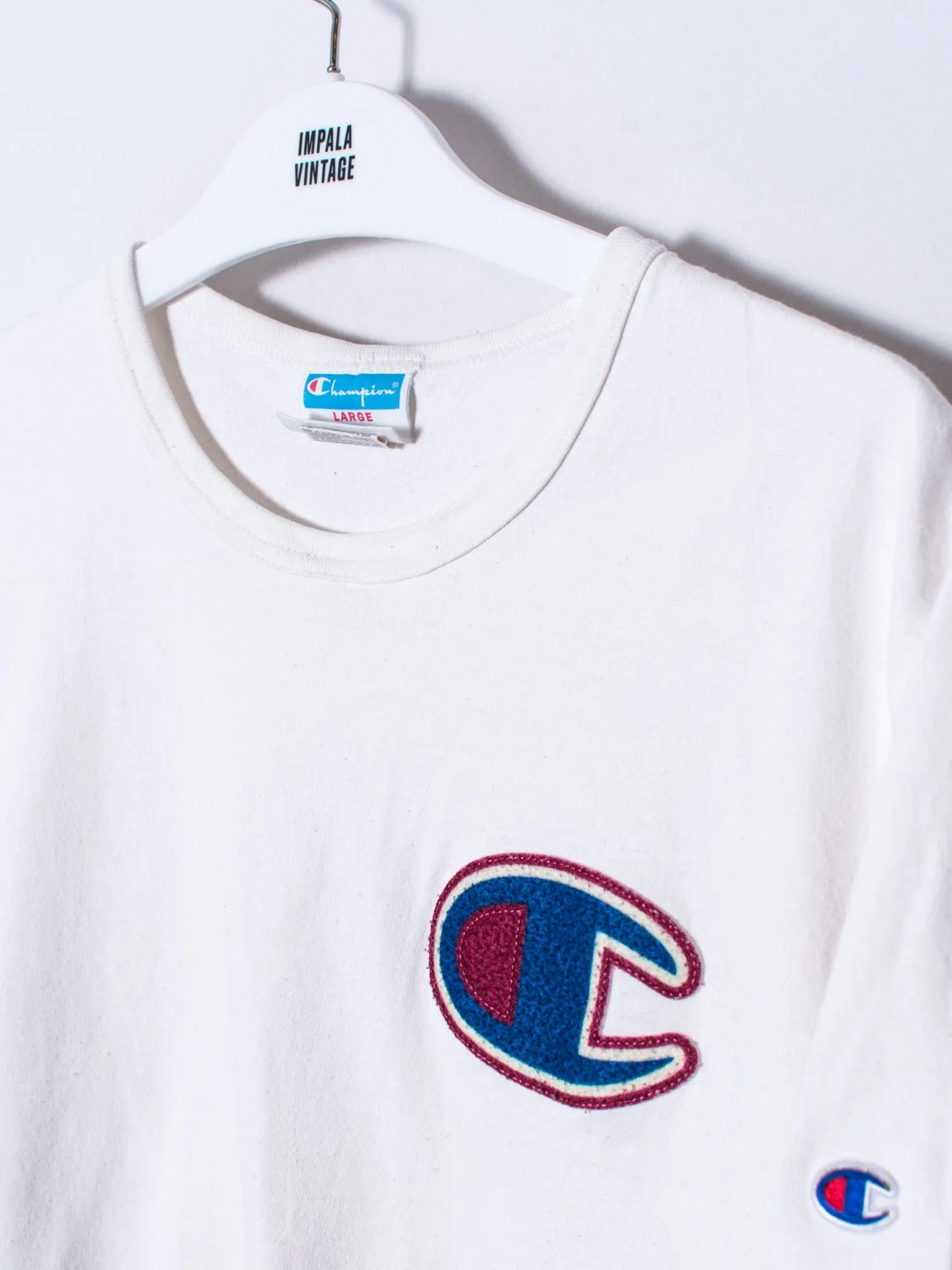 Champion White Cotton Tee