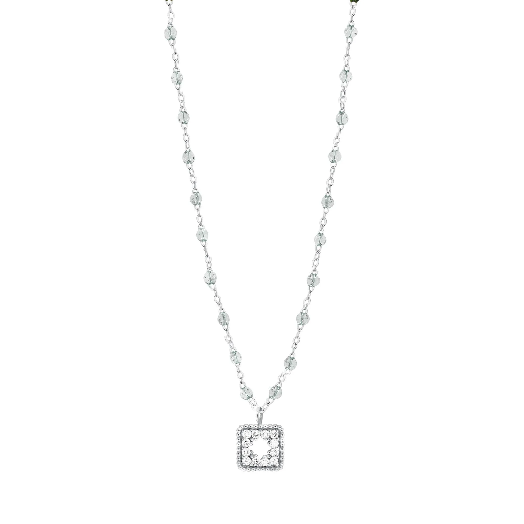 Classic Gigi Sparkle Treasure Necklace White Gold, 16.5"