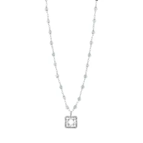 Classic Gigi Sparkle Treasure Necklace White Gold, 16.5"