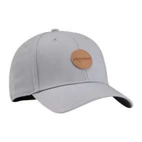 Cleveland Men's Golf Leather Patch Hat Snapback Cap