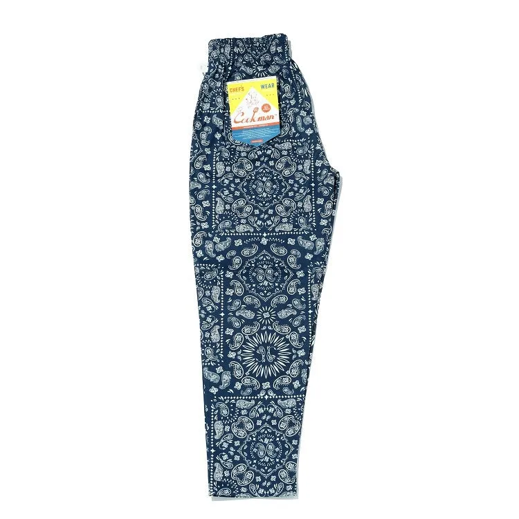 Cookman Chef Pants - Paisley : Navy