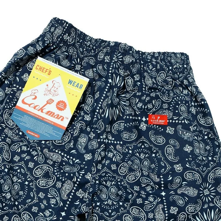 Cookman Chef Pants - Paisley : Navy