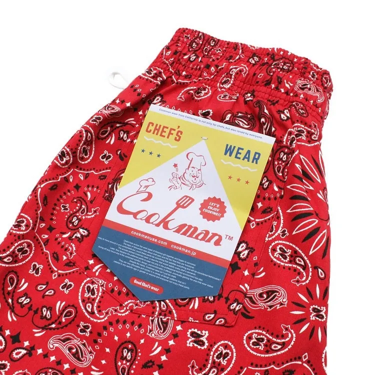 Cookman Chef Pants - Paisley : Red