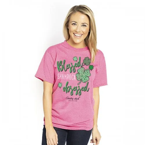 Country Chick By Simply Southern Blessed St. Patrick's Day Irish T-Shirt