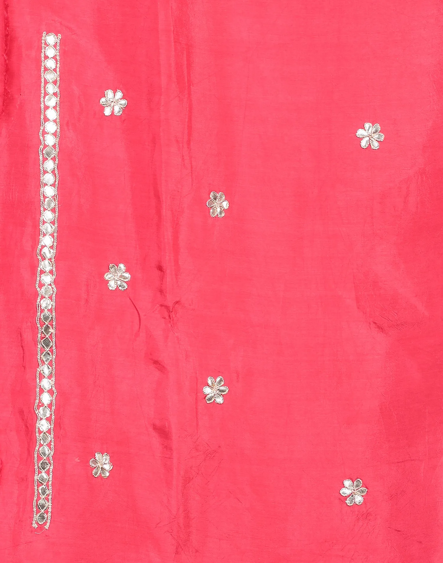 Crepe silk Saree with Gota Patti, Tie & Dye work.