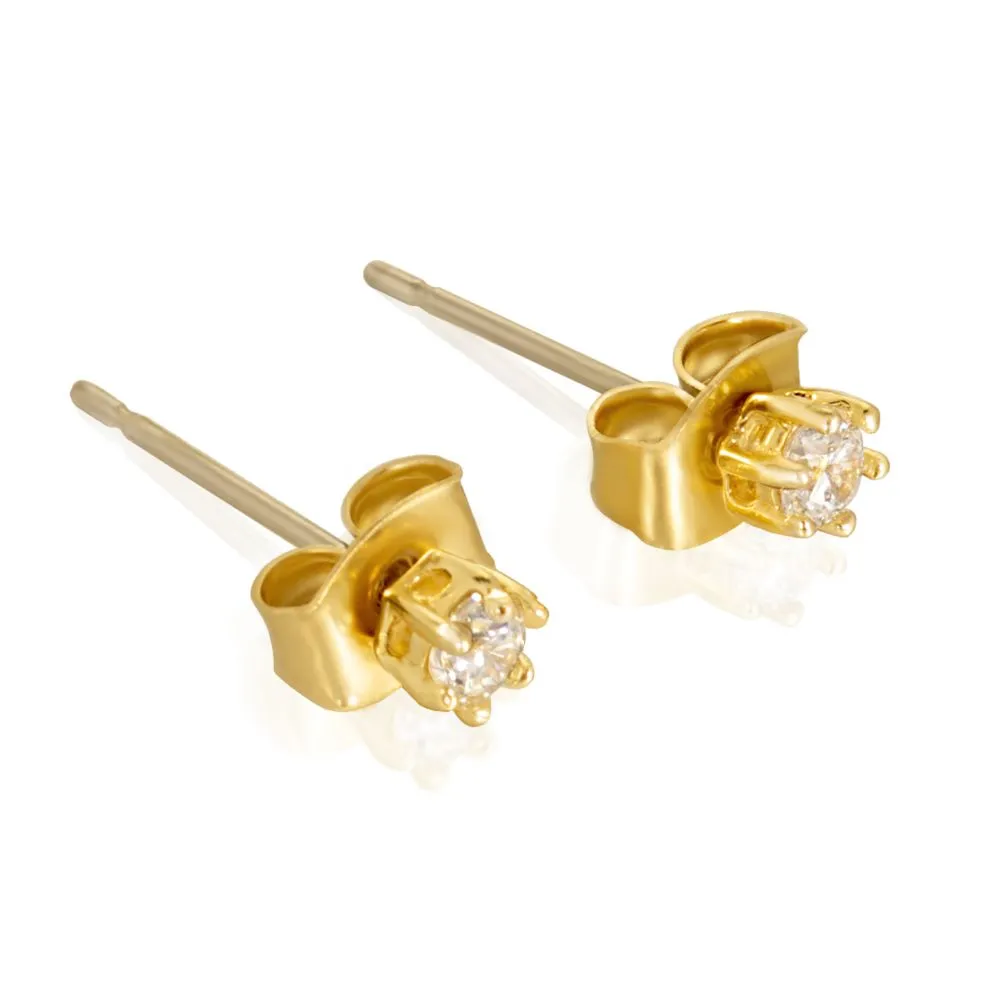 Cubic Zirconia Stud Earrings