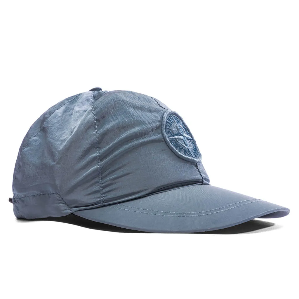 Econyl Regenerated Nylon 6-Panel Cap - Mid Blue