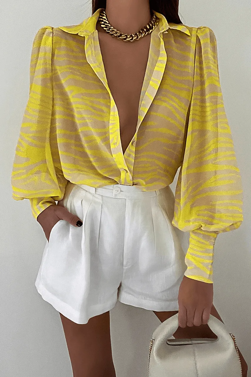 Fleet Blouse - Yellow Print