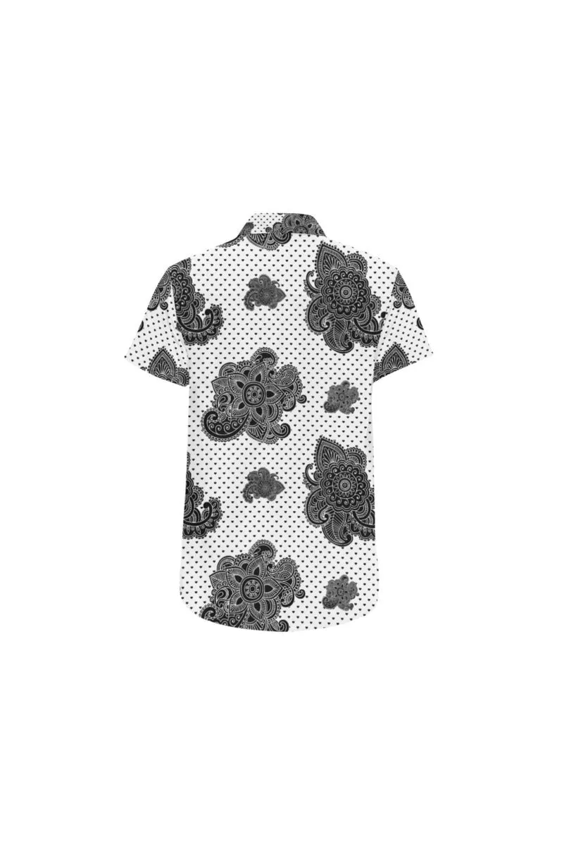 Floral Paisley Men's All Over Print Short Sleeve Shirt