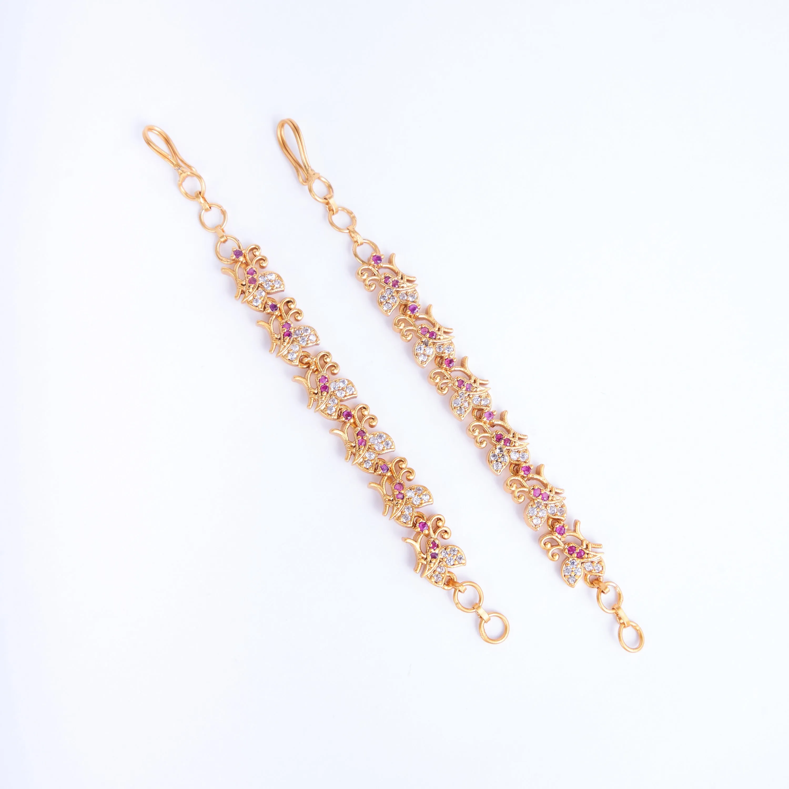 Graceful Gold Plated Ear Chain