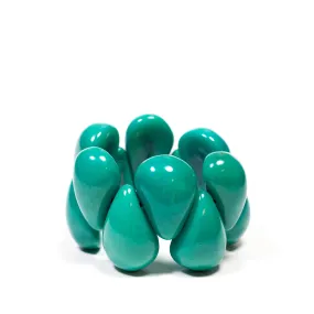 Handmade Tagua Bracelet in Turquoise