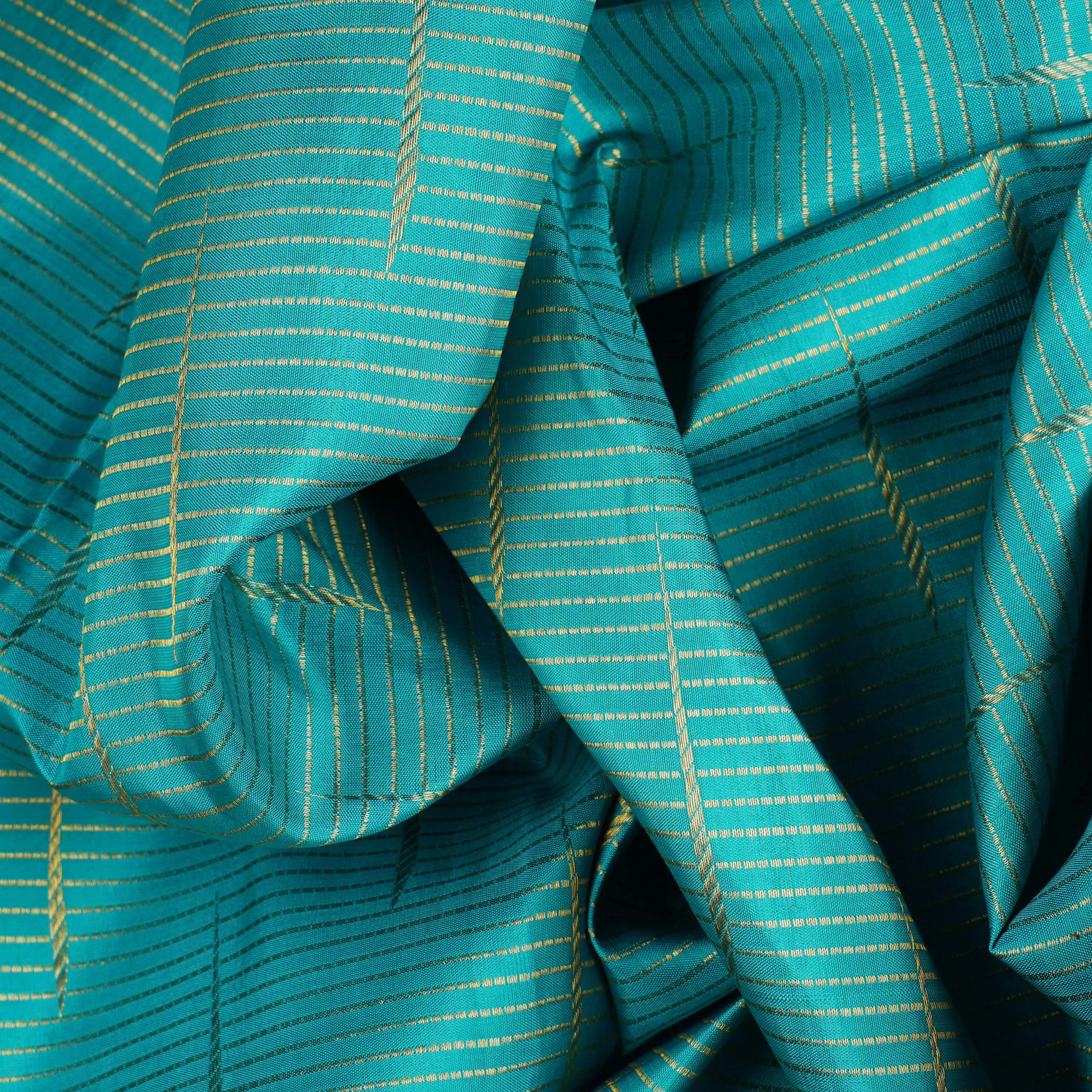 Handwoven Blue Kanjivaram Silk Saree - 1806T008511DSC