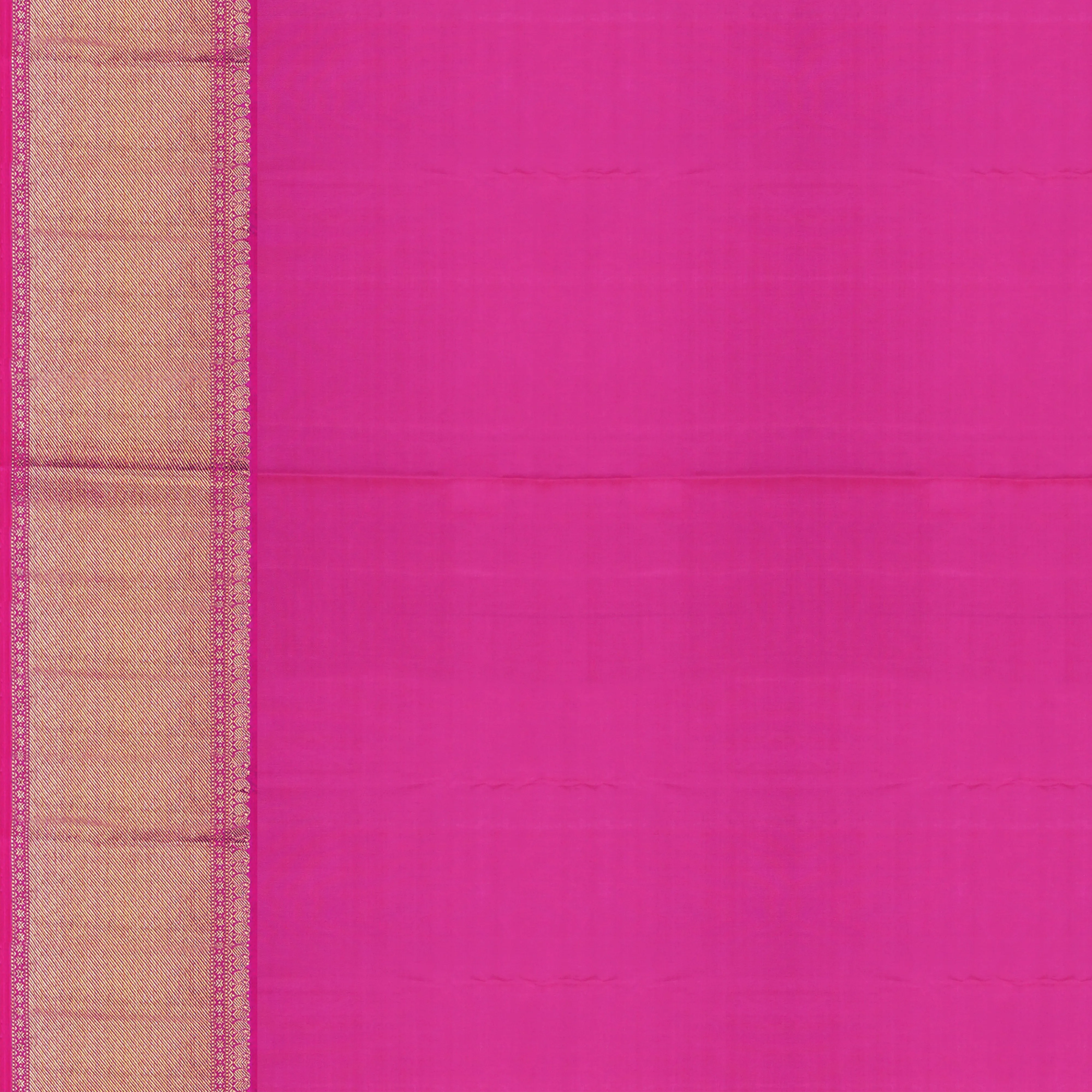 Handwoven Green with Pink Kanjivaram Silk Saree - 1905T008763DSC