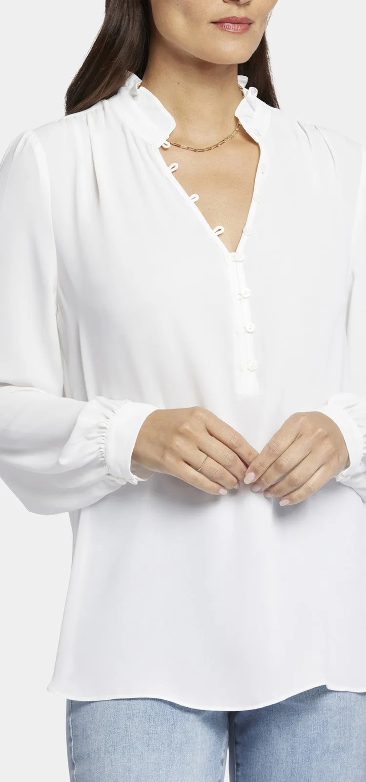 Hannah Blouse Wit | Optic White