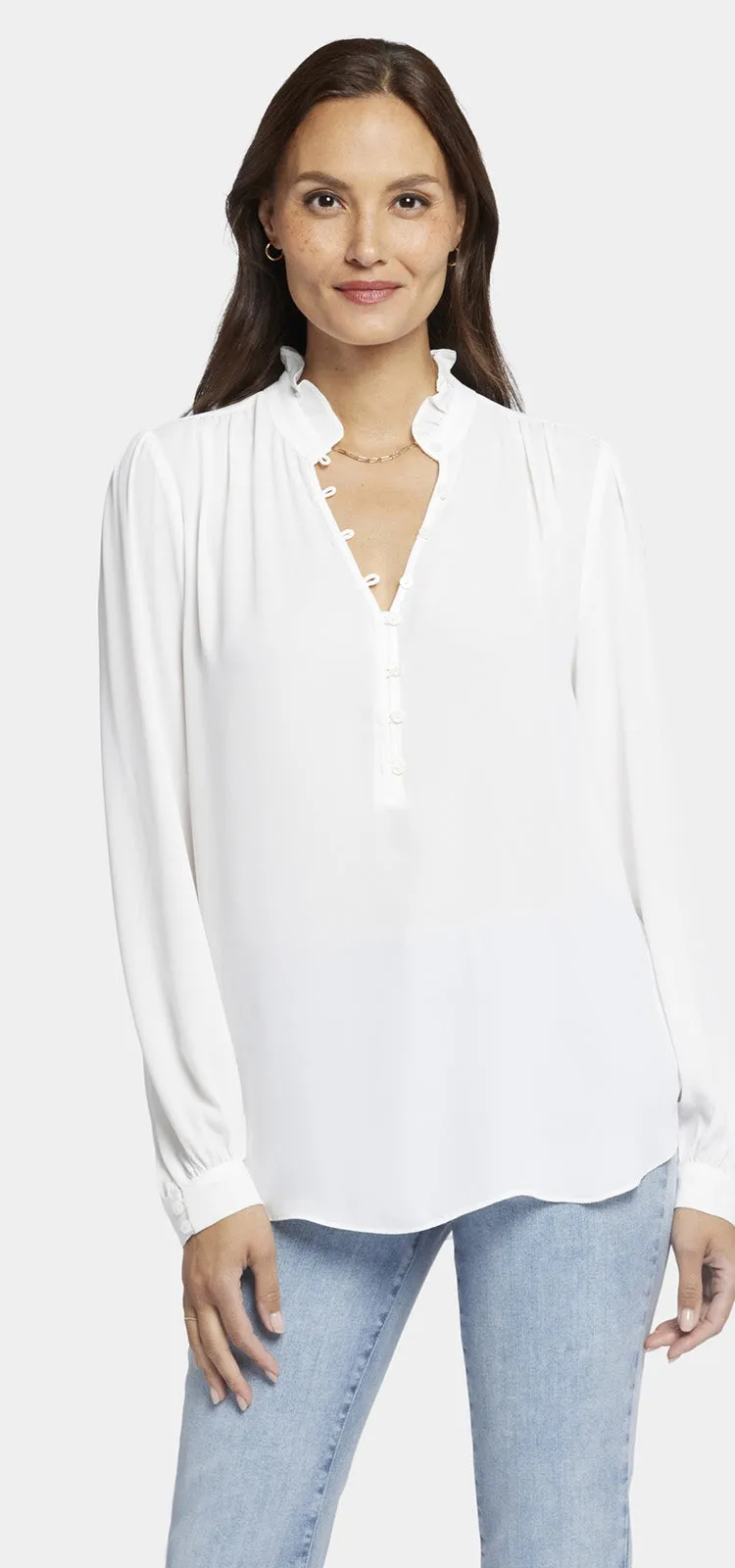 Hannah Blouse Wit | Optic White