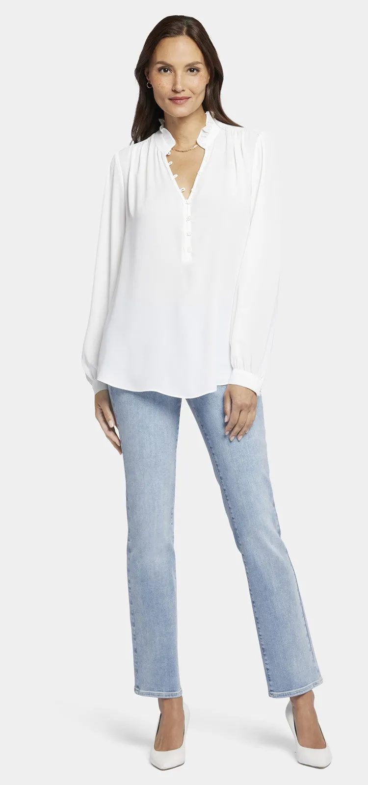 Hannah Blouse Wit | Optic White