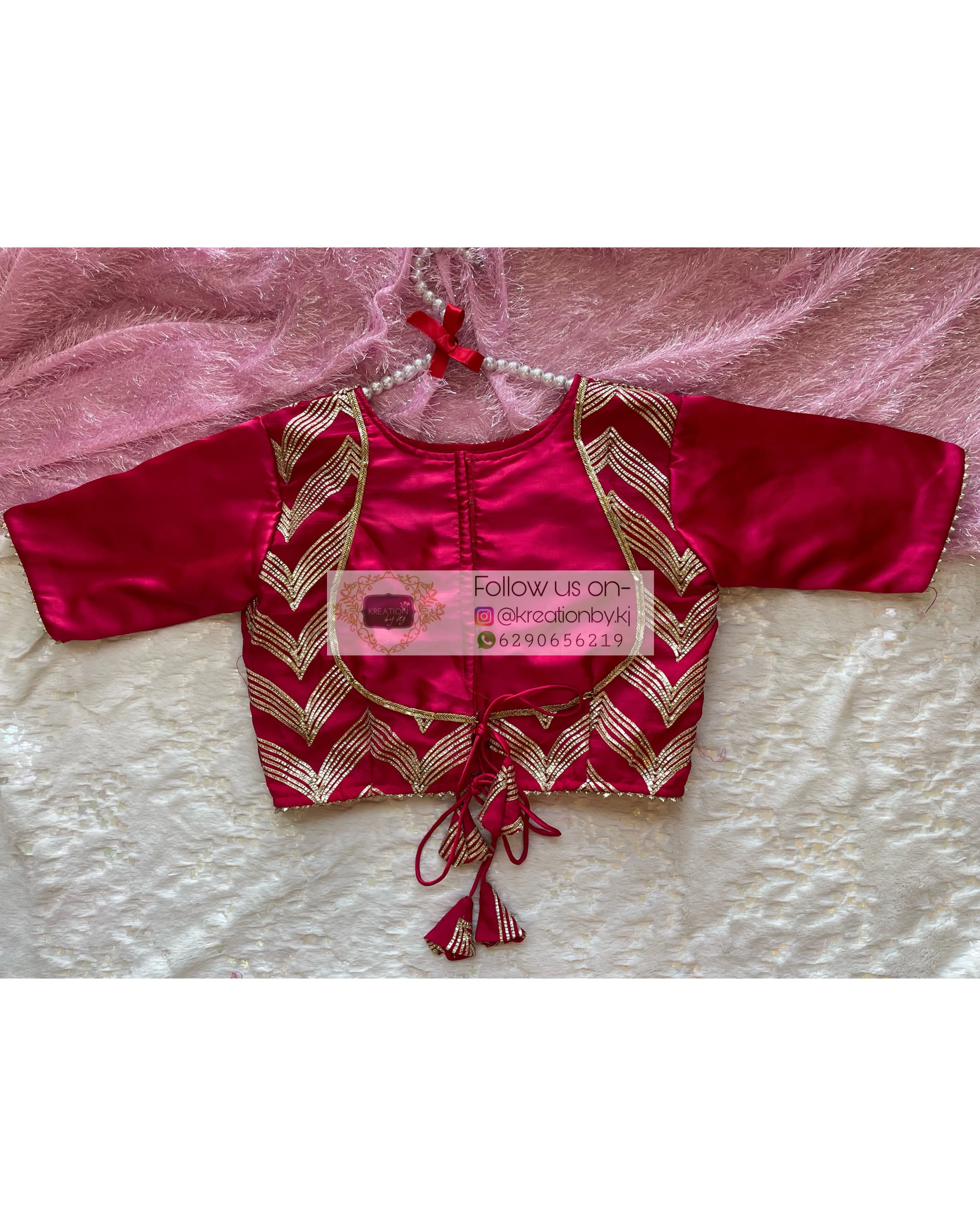 Hot Pink Maharani Blouse