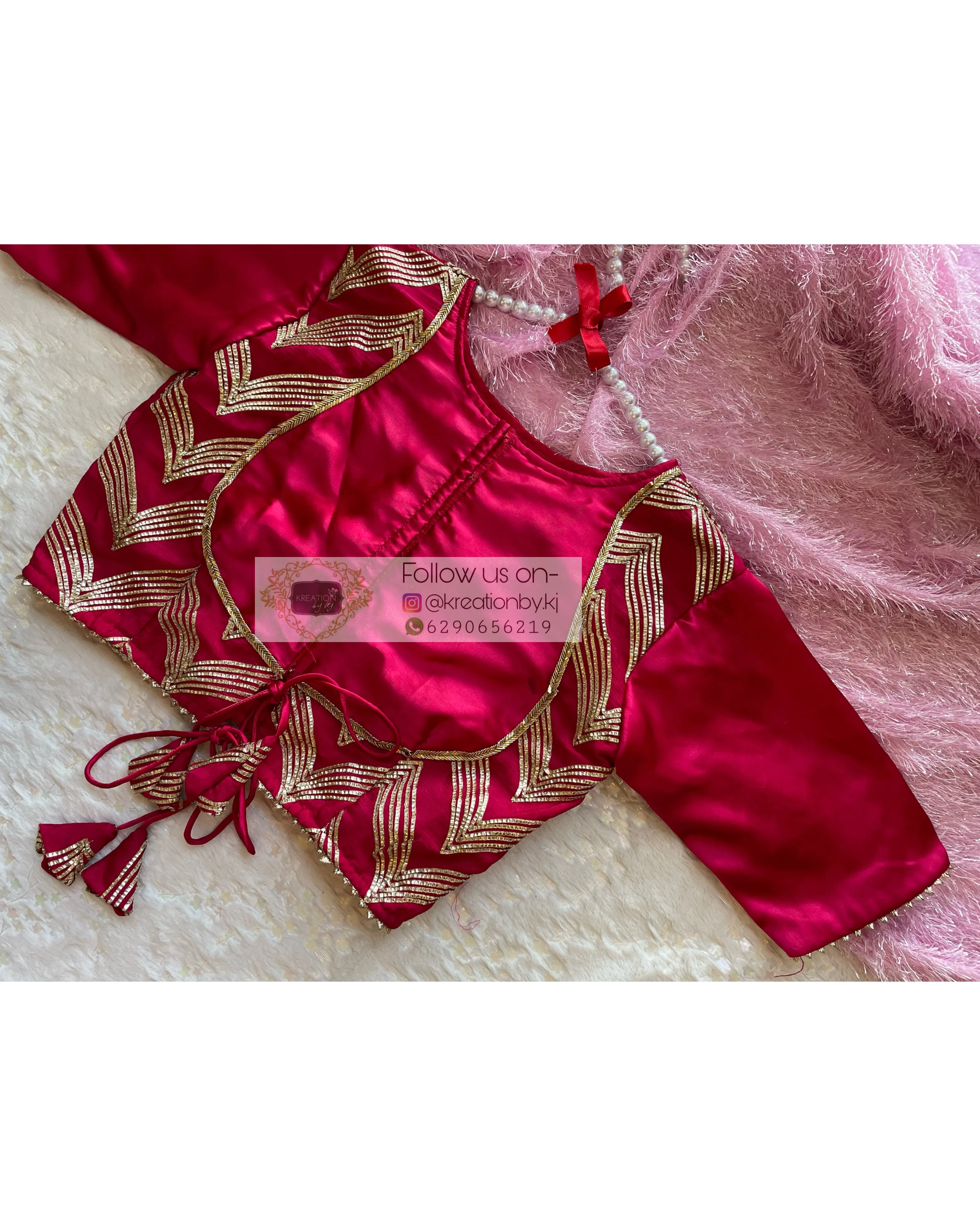 Hot Pink Maharani Blouse