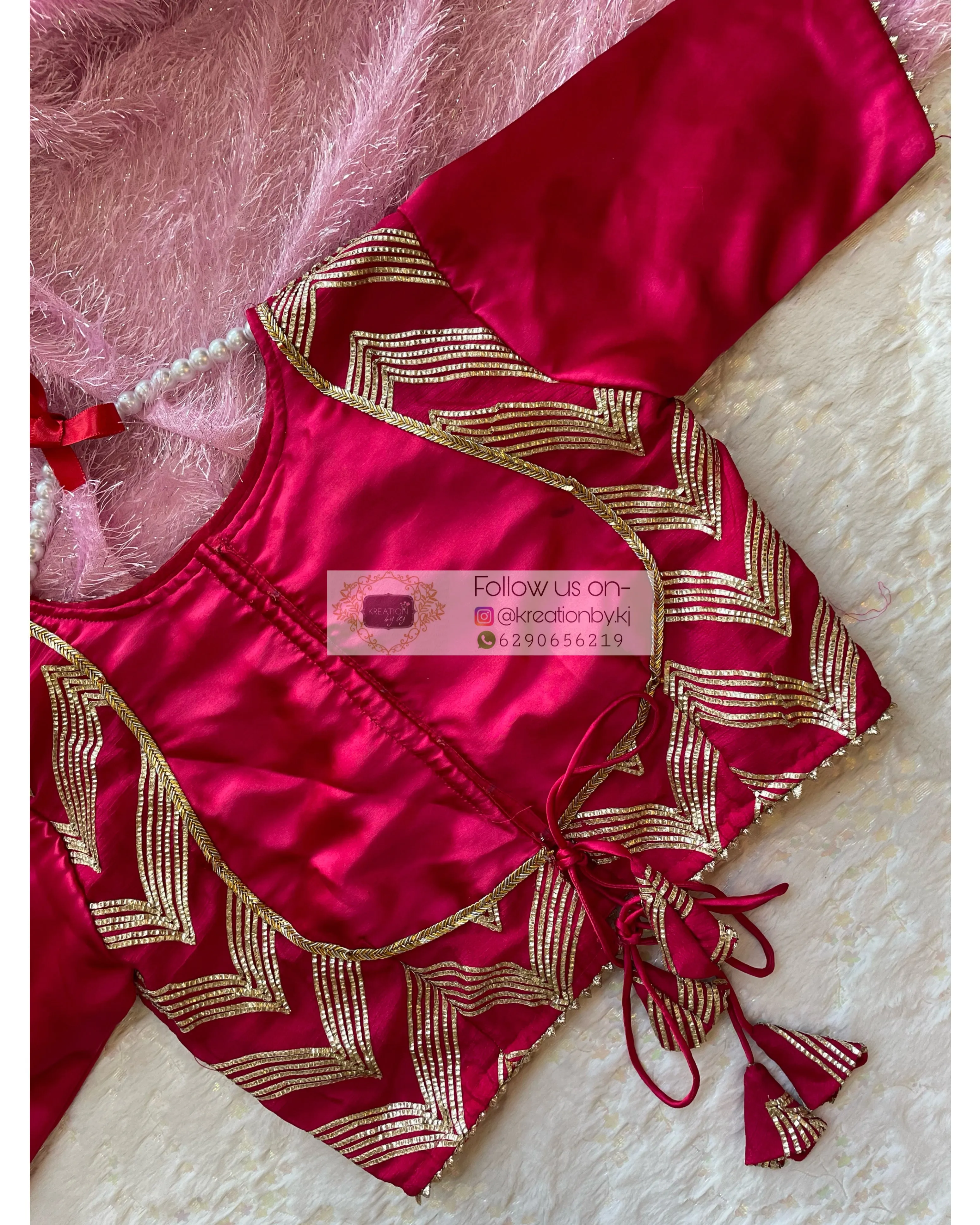 Hot Pink Maharani Blouse