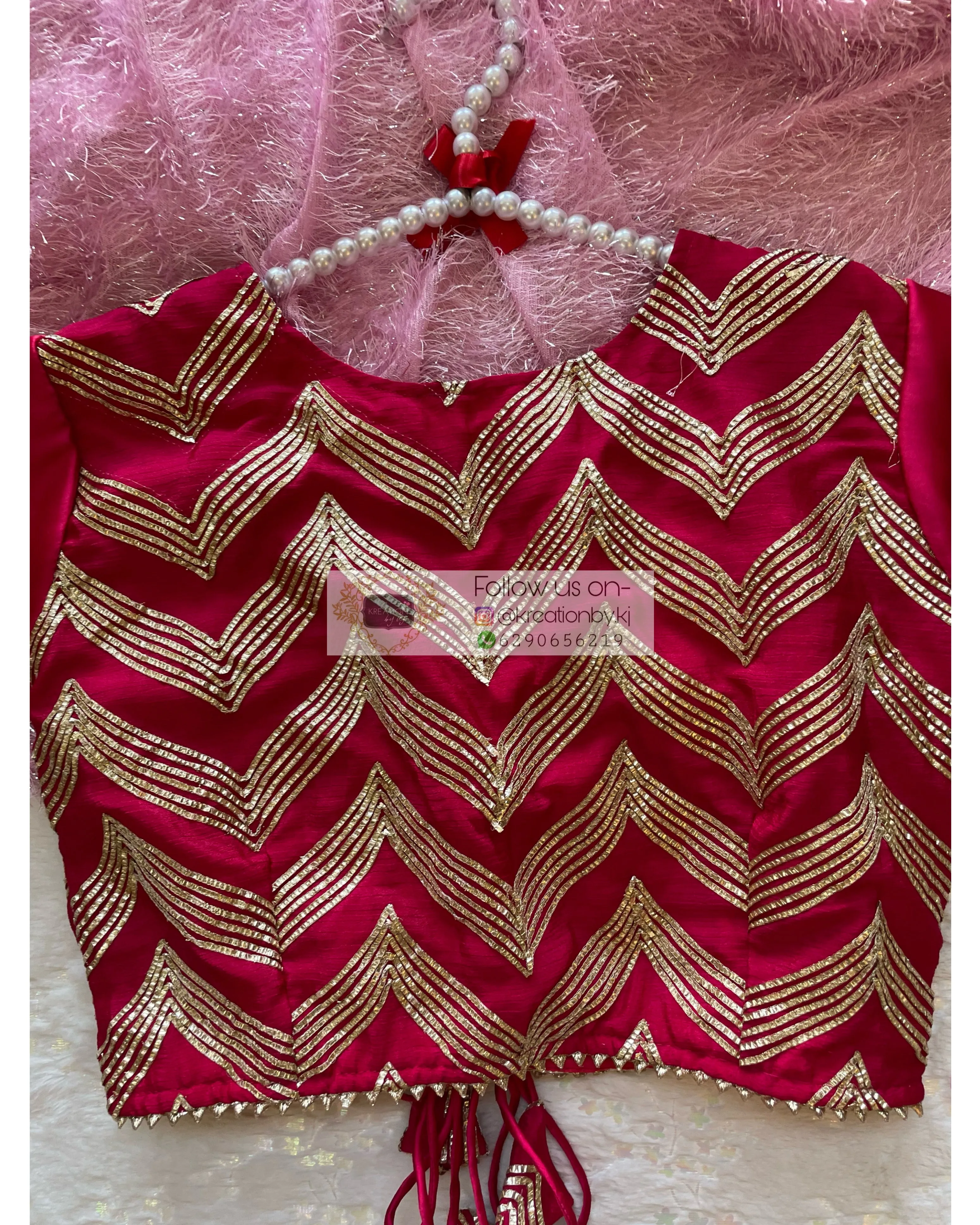 Hot Pink Maharani Blouse