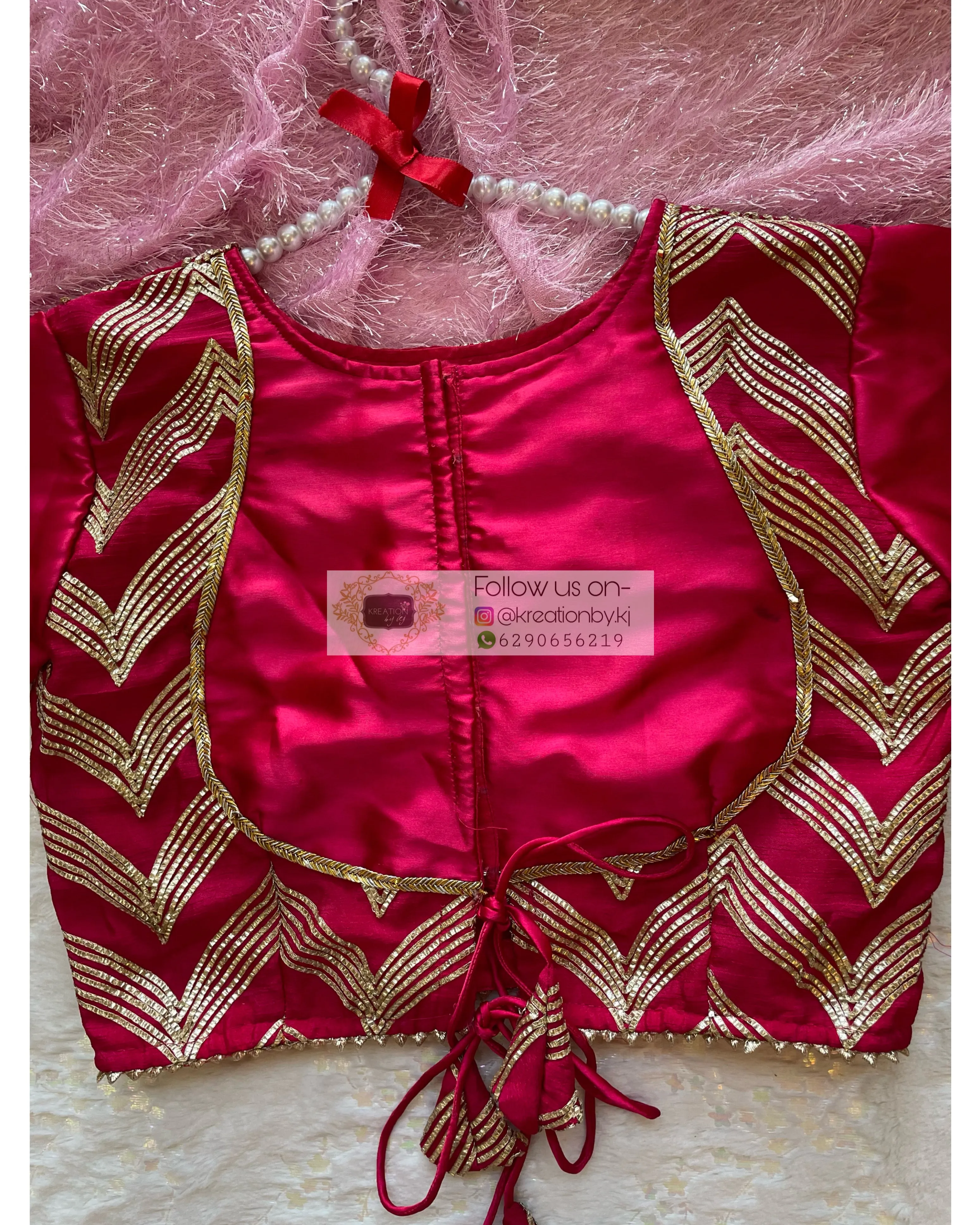 Hot Pink Maharani Blouse