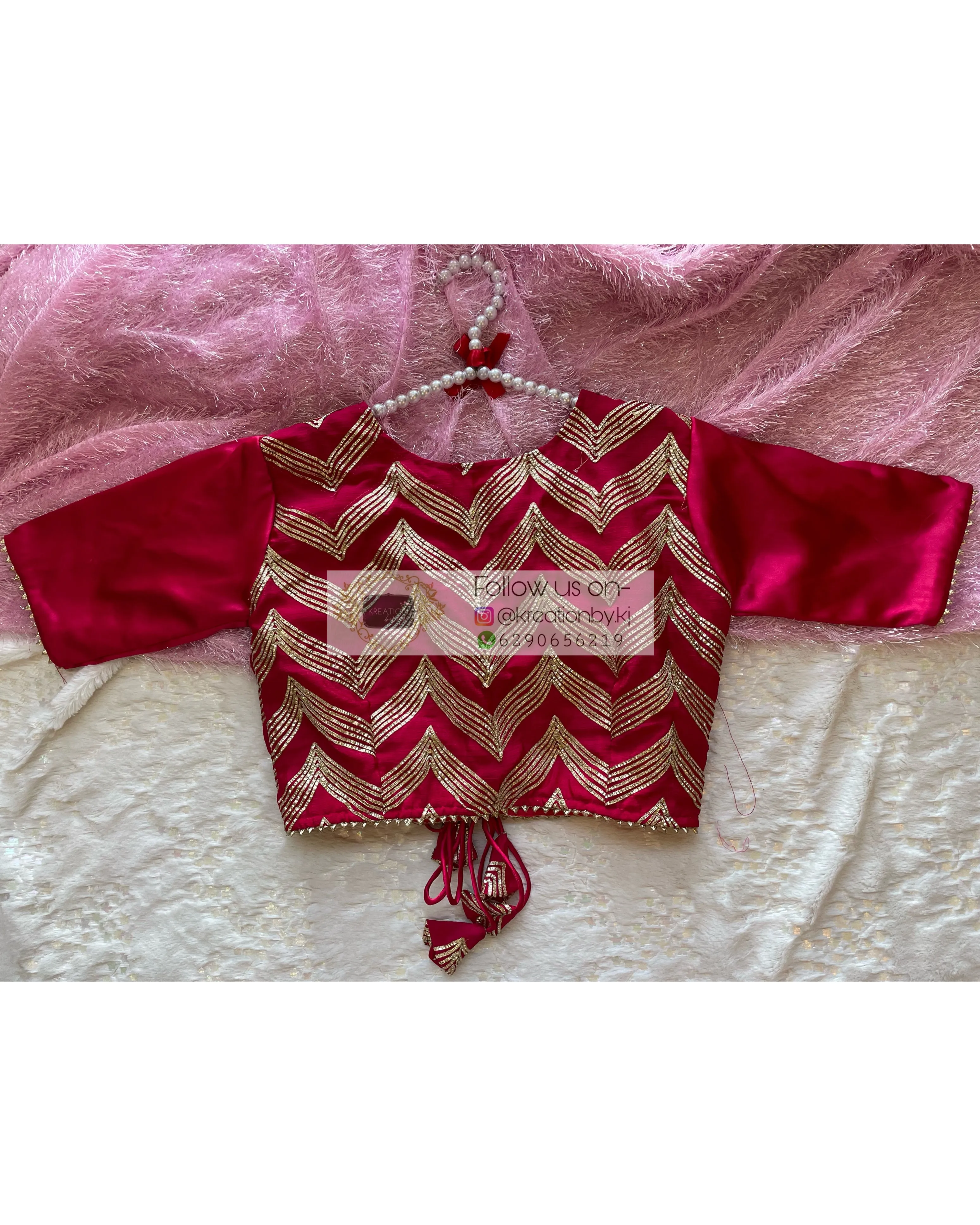 Hot Pink Maharani Blouse