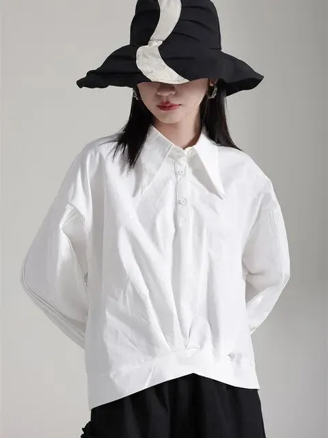 Hota Gathered Blouse - White