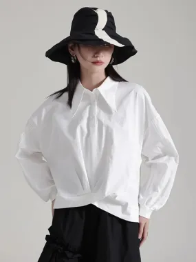 Hota Gathered Blouse - White