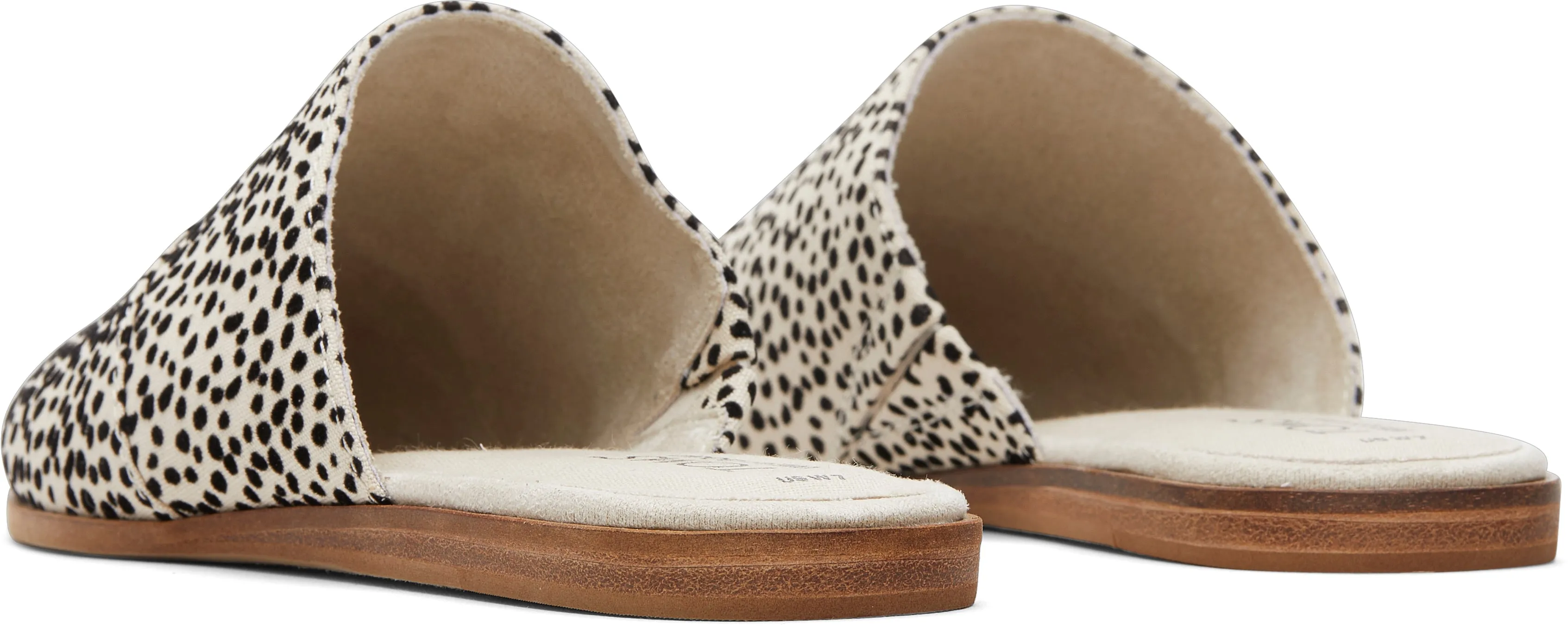 Jade Slip On Flat - Fog Flocked Mini Cheetah