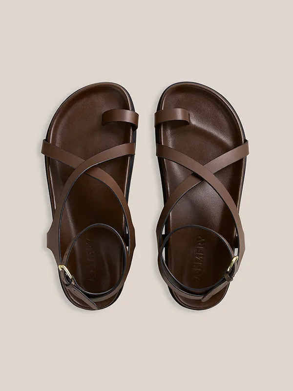 Jalen Slim Sandal in Walnut